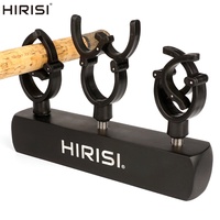 Hirisi AC148 Anti-Off Rod Gripper Clamp Adjustable Fishing Rod Holder with Secure Locking Fits Bank Sticks/Buzz Bars/Rod Pods