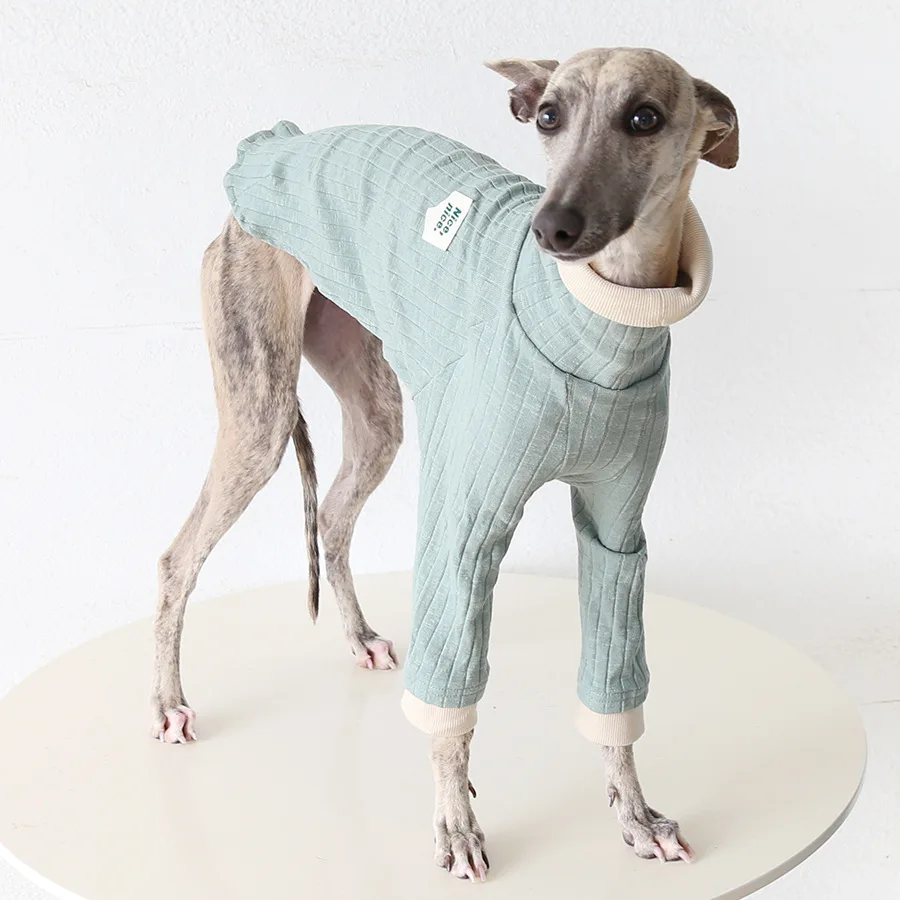 

Mutihome Dog Top Ribbed Bottom Shirt Italian Little Lingti Whibit Dog jumpsuit Pet Clothes Dog Suppliers For Spring