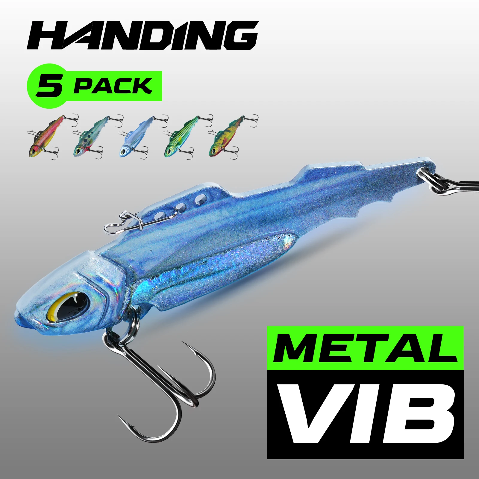 

HANDING 5Pcs/Pack 5/12/21g Metal VIB Lures Armor Blade Jig Bait Fishing Lures For Bass Pike Perch Fishing Swimbait Jigging Lures