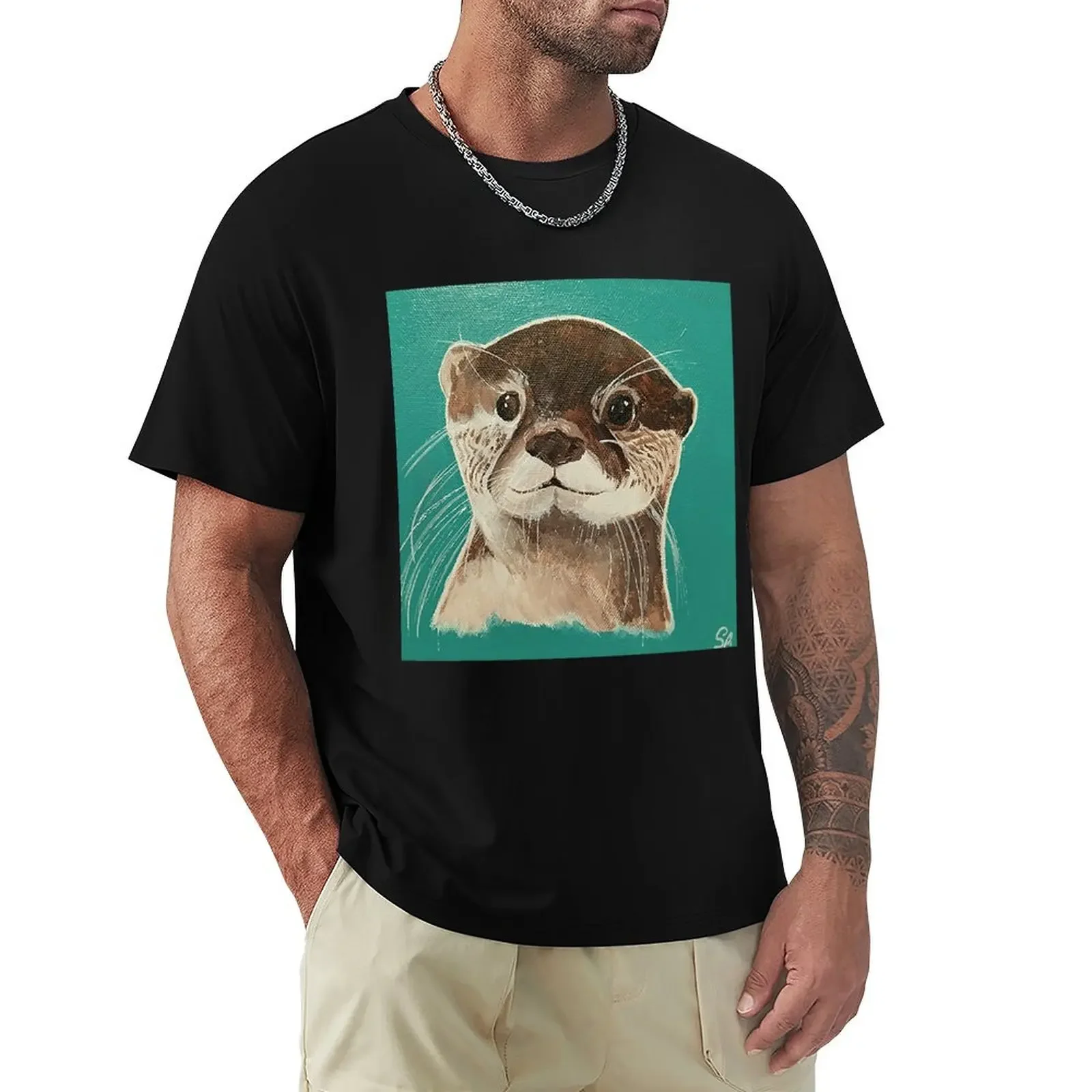 Ollie Otter T-Shirt basketball graphic tees designer shirts vintage t shirt men