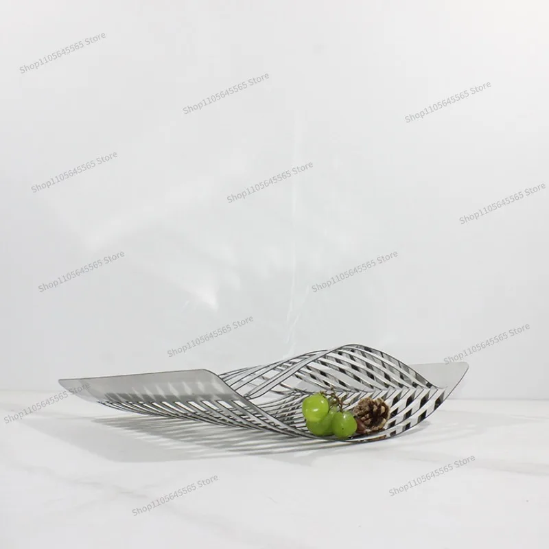 For Modern Creative Curved Line Desktop Fruit Tray Decoration