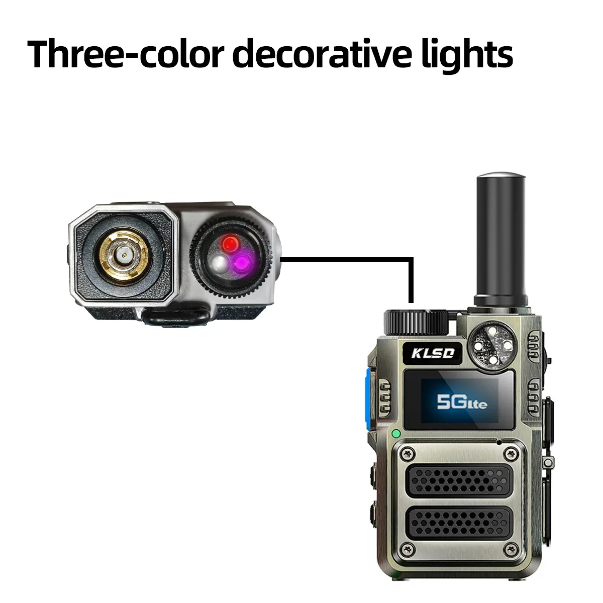 راديو شبكة بالجملة مع نظام تحديد المواقع POC LTE جهاز اتصال لاسلكي للاتصالات RTOS محمول معدني فولاذي جديد إنجليزي