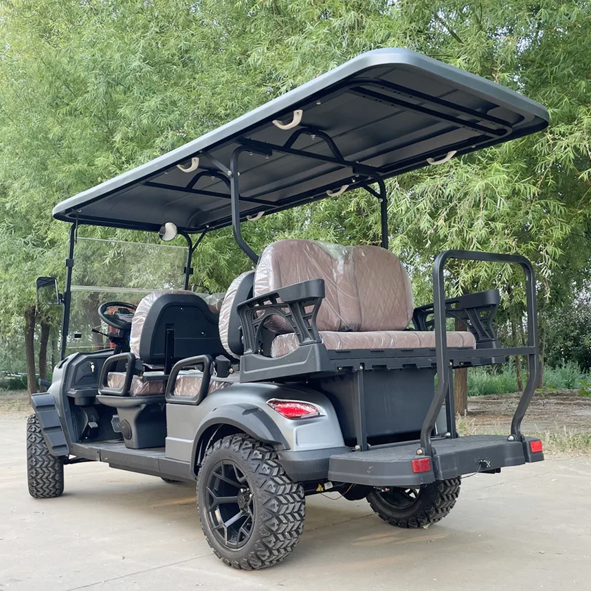 2024 New Powerful Electric Golf Cart Long Range Gasoline or Battery Powered New Energy Electric Four-wheel Vehicle