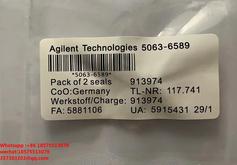 Untuk Agilent 5063-6589 Kromatografi Cair Plunger Batang Pompa Segel Cincin Plunger Batang Segel 2/Pak Segel