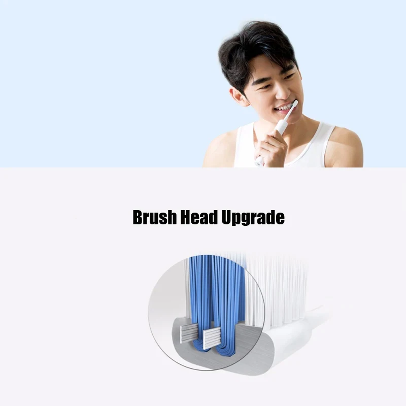 4/6 Stück Zahnbürstenköpfe für DR BEI Bet-c01/Dr-Bei C1/C2/S7 Kopf DuPont Deep Cleaning DuPont Düsen mit weichen Borsten – Detail 1