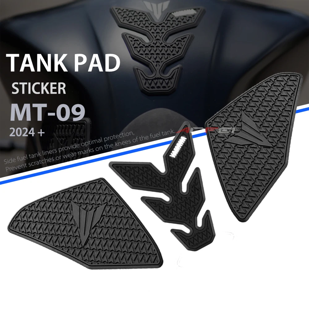 MT-09 2024 Tank Pad Motorcycle accessories Fuel Tank Pad For YAMAHA MT-09 MT09 2024 2025 Non-slip Side Fuel Tank Waterproof Pad