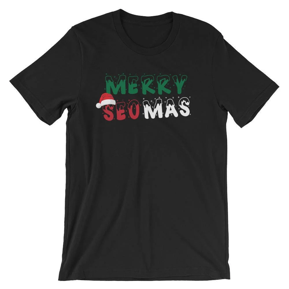 Merry SEOMAS Christmas Search Engine Optimization Internet Marketing  T Shirt