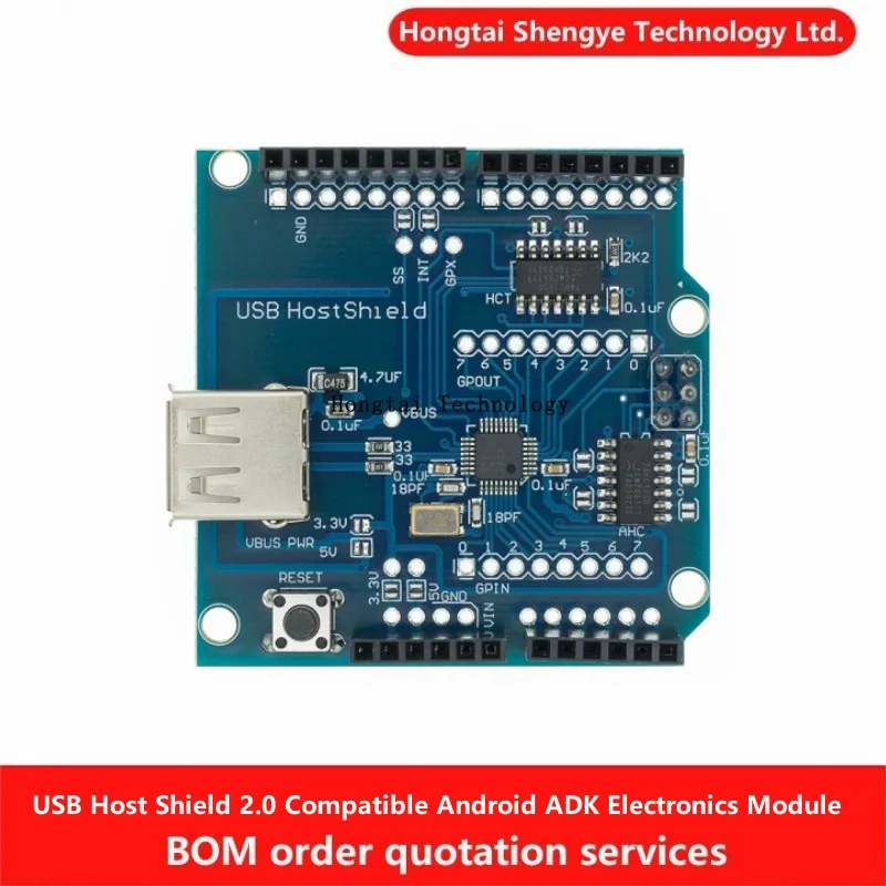 USB Host Shield 2.0 Compatible Android ADK DIY Electronic Module Board for Arduino UNO MEGA MAX3421 Development Board ADK