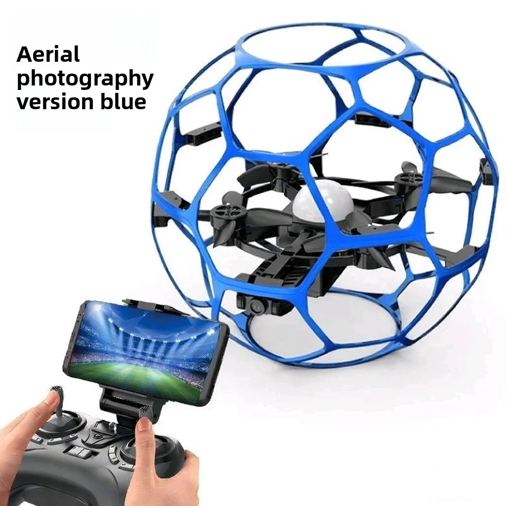 Dron de fútbol con Control remoto para niños, entrenamiento de vuelo, juguetes RC, Dron de carreras profesional con cámara HD FPV para niños, regalo de Halloween