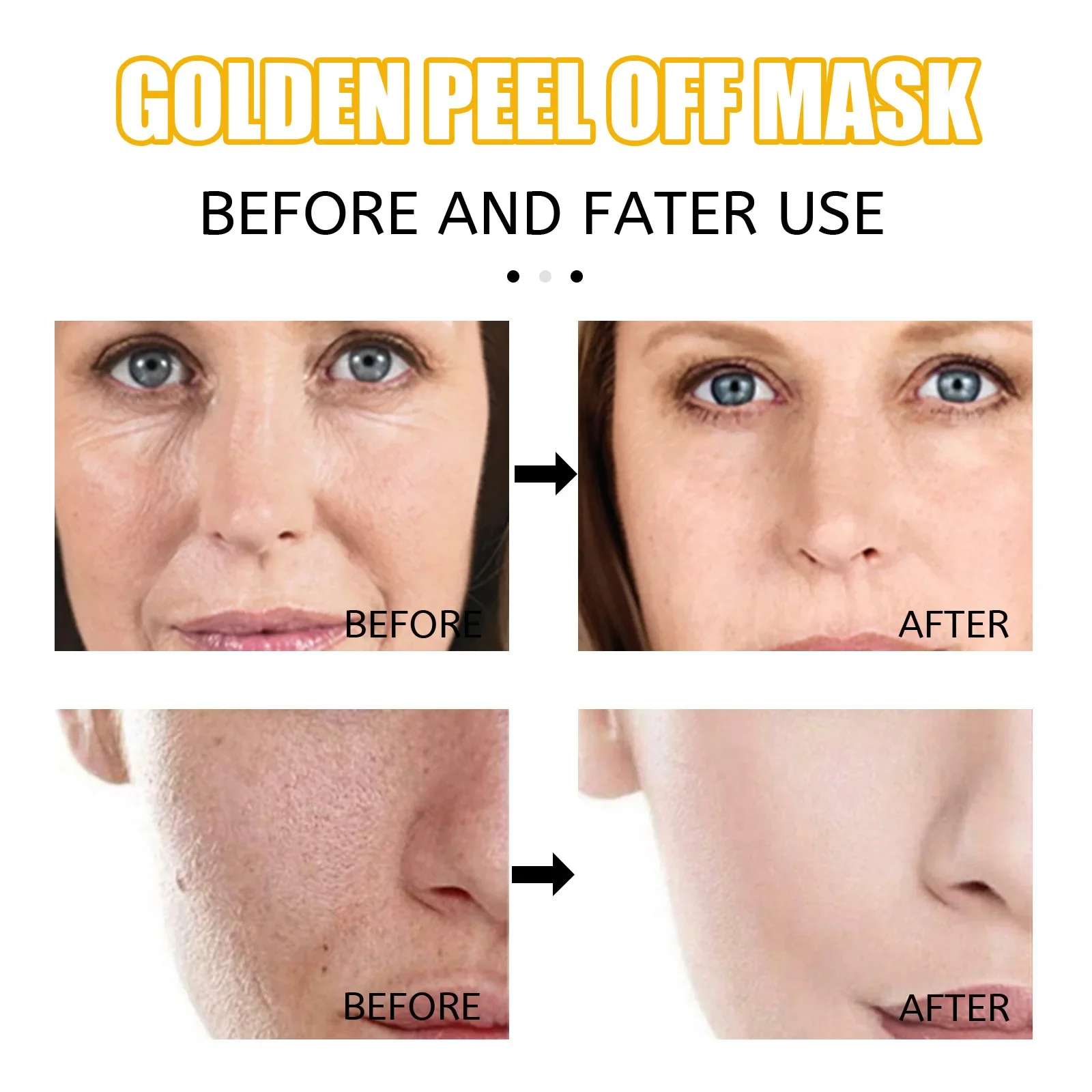 80G West & Month Gold Tearing Mask Cleaning Skin Cutin Repair Dull Fading Wrinkle Skin Rejuvenation Mask Hydrating Rejuvenating