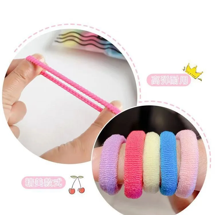 Banda de cuero para el cabello para niños, anillo de toalla para niñas, cuerda para la cabeza sin costuras, banda para el cabello, Anillo para el