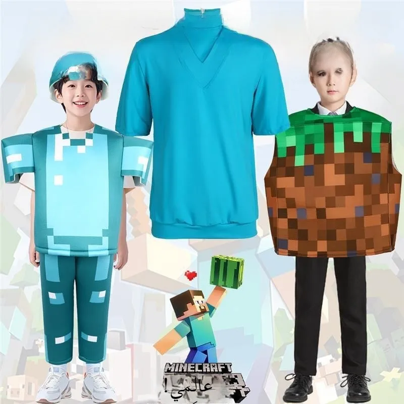 

Halloween My World Cosplay Performance Costume Crystal Armor Steve EnderDragon MC Clothes Women's Traditional Stage Outfits