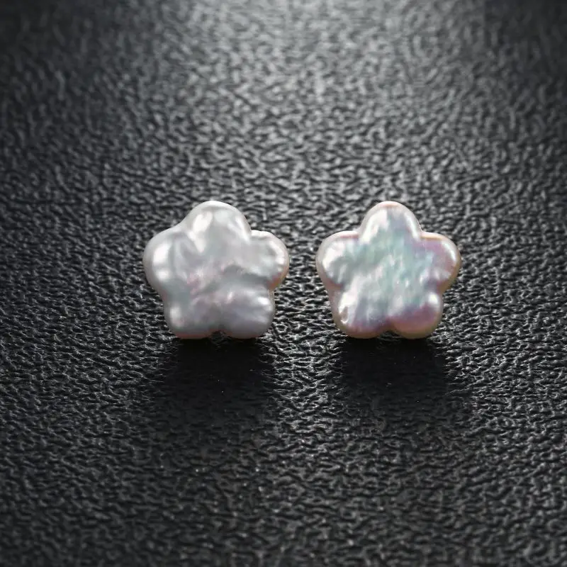 HENGSHENG nueva moda perlas naturales blancas múltiples formas pendientes barrocos Plata de Ley 925 para mujeres niñas regalos de joyería