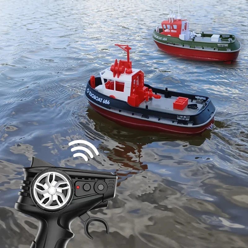 TX686 1/72 RC Лодка Мощный двойной двигатель дальнего действия Беспроводной электрический высокоскоростной пульт дистанционного управления Модель буксиратора Игрушки для детей Подарок TX686 1/72 RC Лодка Мощный двойной двигатель дальнего действия Беспроводной электрический высокоскоростной пульт дистанционного управления Модель буксиратора Игрушки для детей Подарок