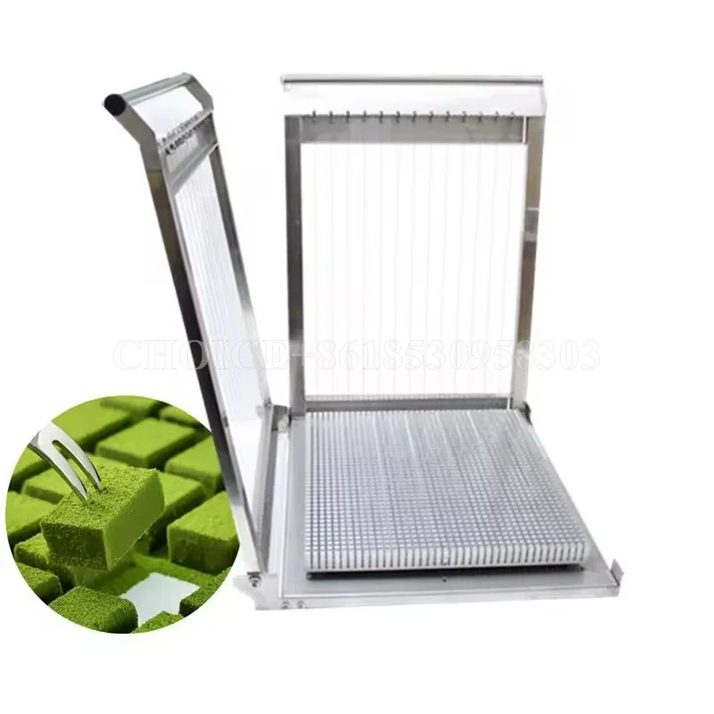 Manual Double Head Chocolate Cutting Machine Chocolate Slicer Cheese Guitar Square Cutting Machine Truffle Chocolate Cutter Tray