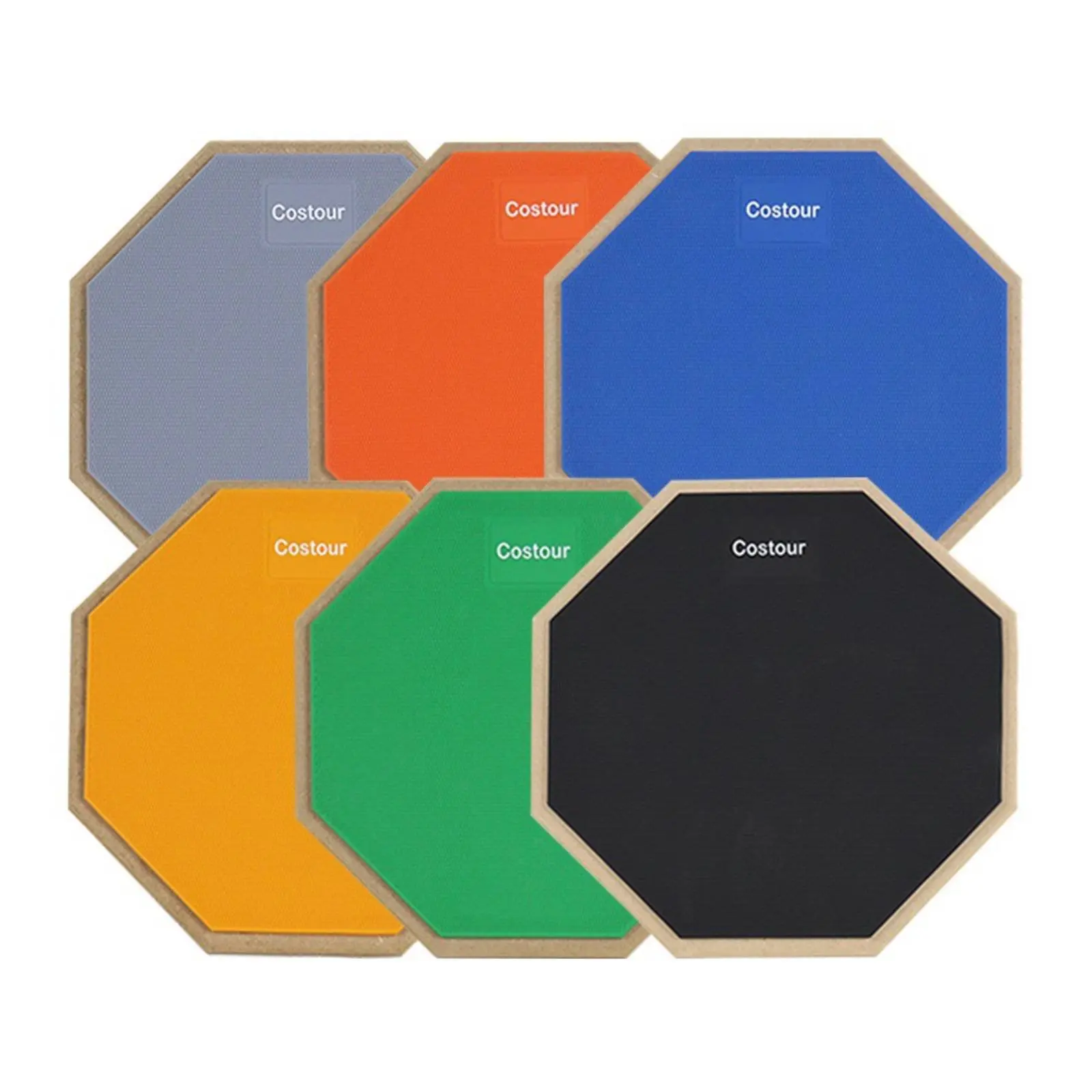 8 Inch Drum Practice Pad Quiet Muted Drum Pad Music Gear Anti-Slip Base Shock Absorption for Rehearsal