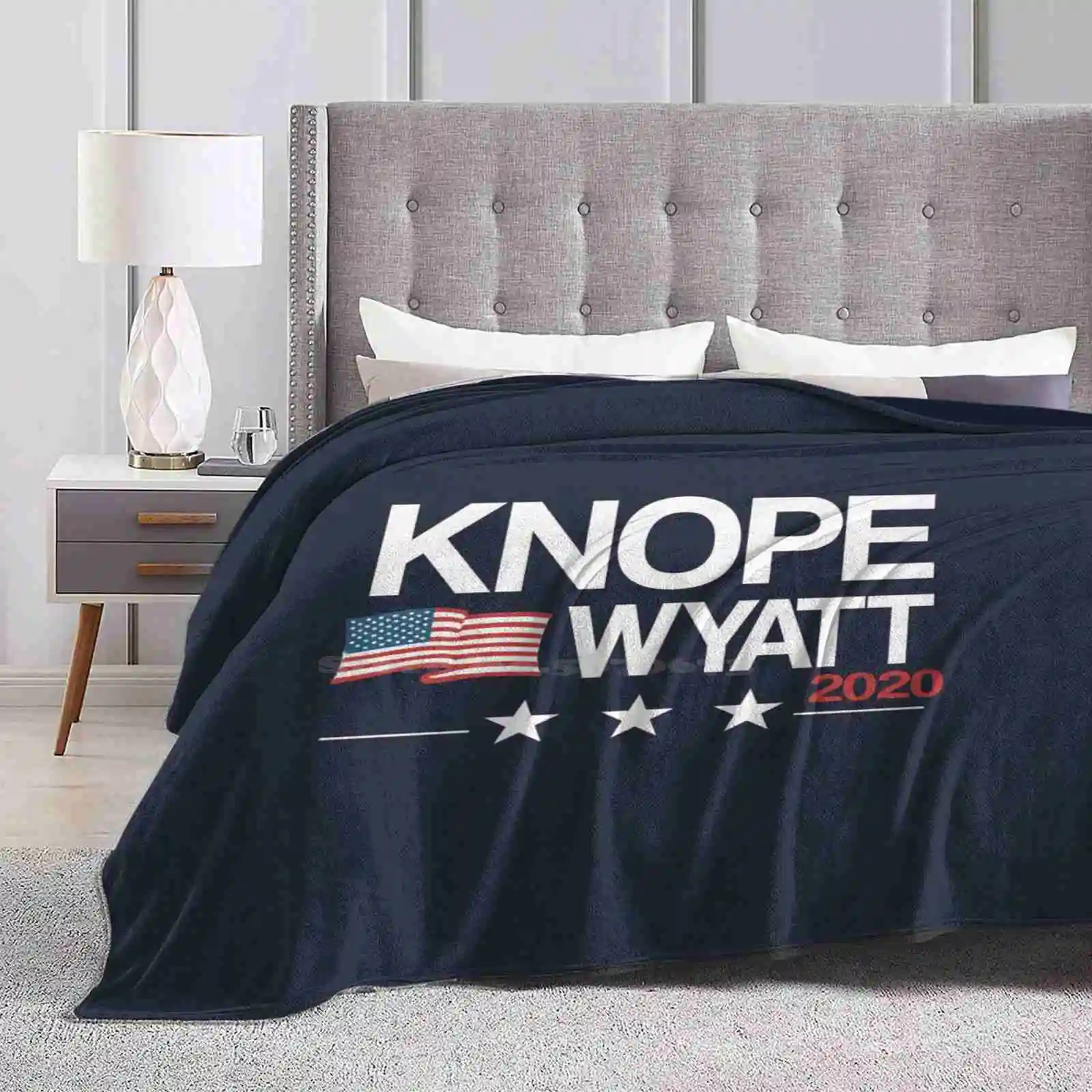 Knope 2020 New Selling Custom Print Flannel Soft Blanket Leslie Knope Ben Wyatt Politics Election 2020 Parks And Recreation