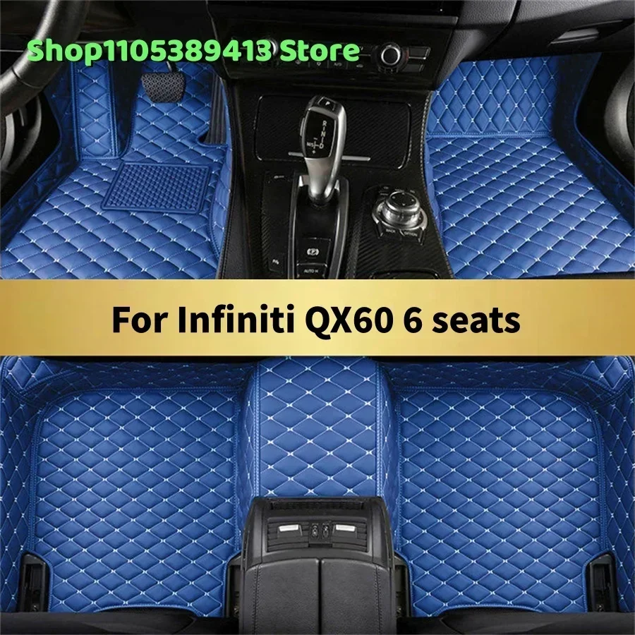 

Mats Carpets Leather Custom Car Floor Mats For Infiniti QX60 6 seats 2020 2021 2022 2023 2024 2025 2026 2027 Car Mat Accessories