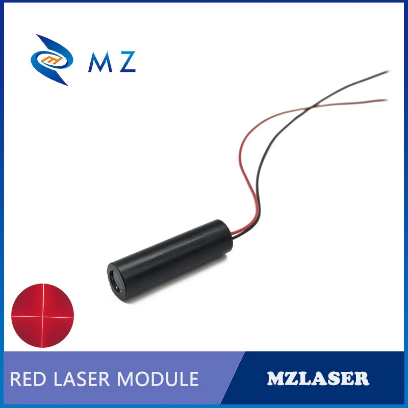 High Power Red Cross Laser Module D10mm 660nm 150mW PMMA Lens ACC Drive Type Industrial Grade