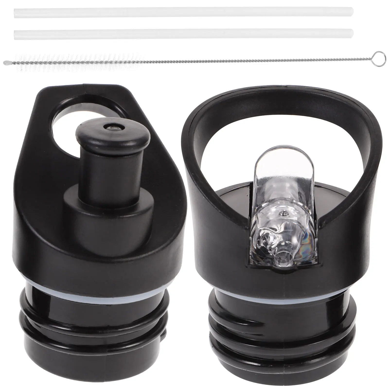 

2 Pcs Mouth Straw Lid Sport Water Bottle Suction Nozzle Cover for Daily Use Air Child