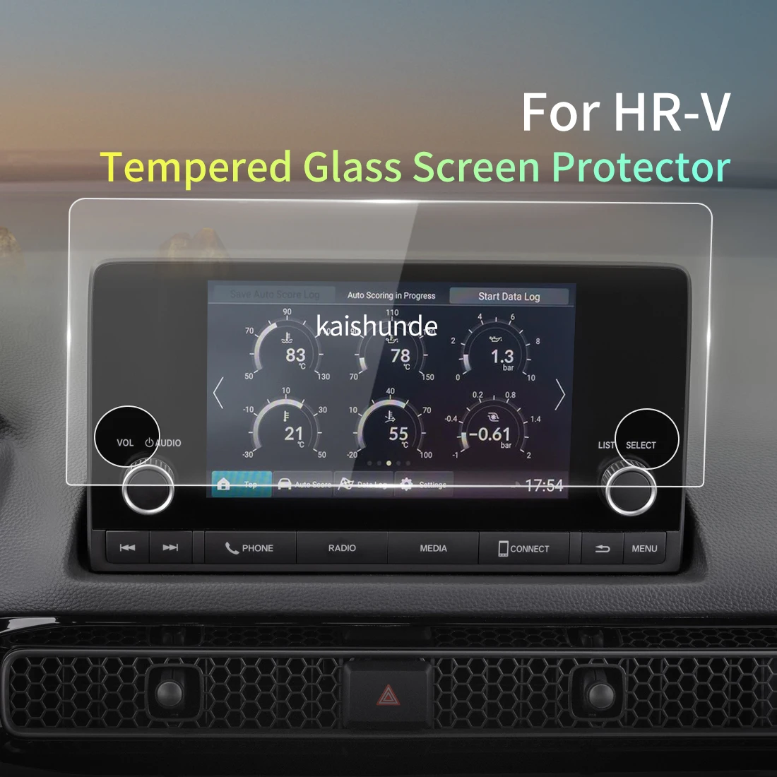 For HONDA HR-V 2 2023 Screen Protector Tempered Glass Protective Film Carplay Panel Media Video Car Auto Interior Accessories