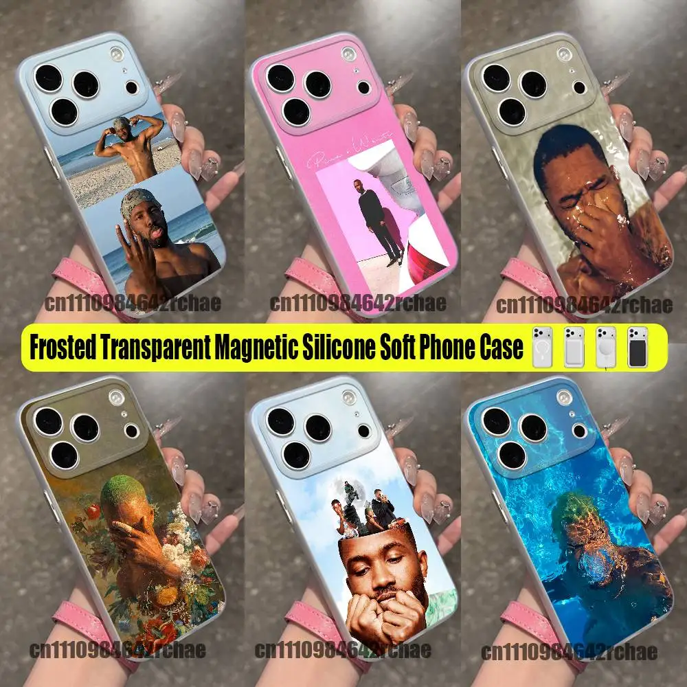 

For Singer F-Frank O-Ocean Blonde Phone Case iPhone 12,16,11,14,13,17,15,Pro,Max,Plus,E,Air,Mini Wireless Charge Magnetic Clear