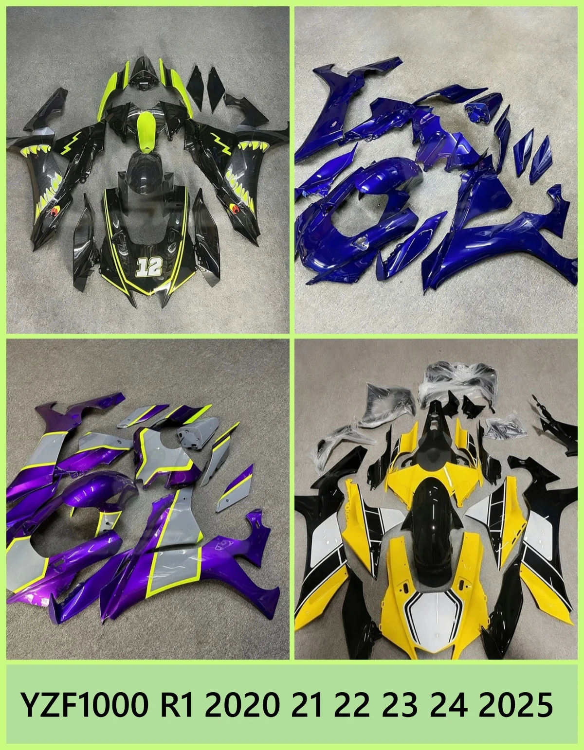 Suitable for Yamaha YZF1000 R1 2020 21 22 23 24 2025 motorcycle cowl housing accessories, multi-color options, customizable