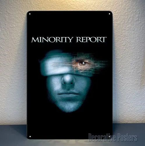 Minority Report Movie Metal Poster Tin Sign -  Plate (Size 20x30cm, 8
