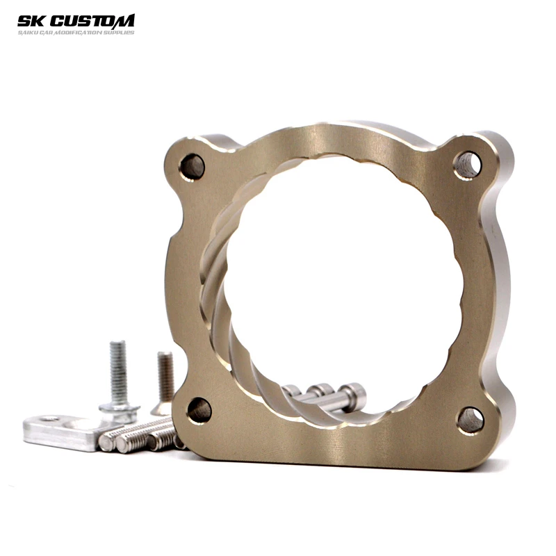 カスタムスロットルボディスペーサートヨタプラドアルファードレクサス GS ES RX 350 1GR 2GR 3.5L 4.0L エンジンインテークマニホールドアダプター