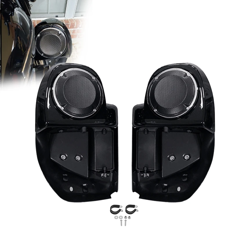 

Lower Vented Leg Fairings 6.5" Speakers Grills For Harley Touring 2014-2023 Road King Street Glide Electra Glide Ultra Classic