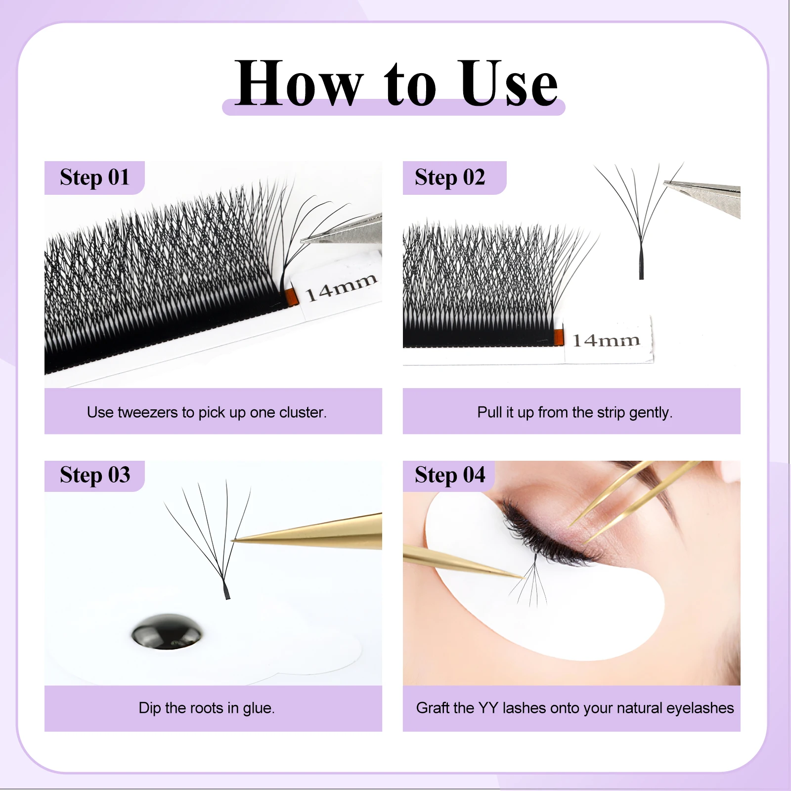 Wendy Lashes 0,07 W a forma di fiore 3D/4D/5D/6D Fioritura automatica Ventole preconfezionate Estensioni ciglia Ciglia individuali aa naturali