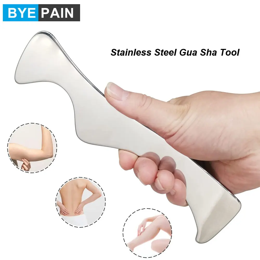 

Stainless Steel Gua Sha Scraping Massage Tool, Myofascial Scraping Tools to Physical Therapy for Scar Tissue, Relieve Body Pain