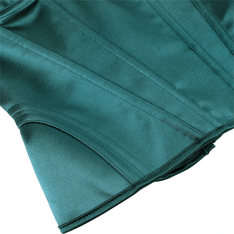 Becirzet Elegantes Damen-Korsett-Top, trägerlos, mit BH, atmungsaktiv, mit Schnürung, Bauchkontrolle, Taillenformer, Bustier. – Detail 30