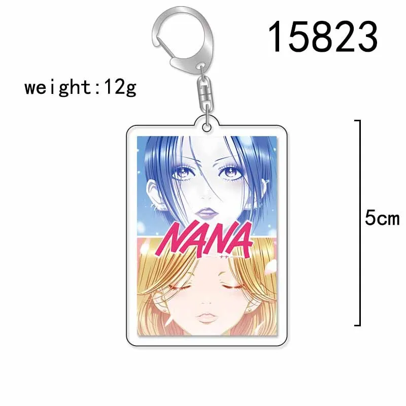 Cartoon Anime NANA Manga Keychain Cool Figure Komatsu Nana Oosaki Nana Key Chain Arcylic Pendant Chaveio Jewelry Accessories