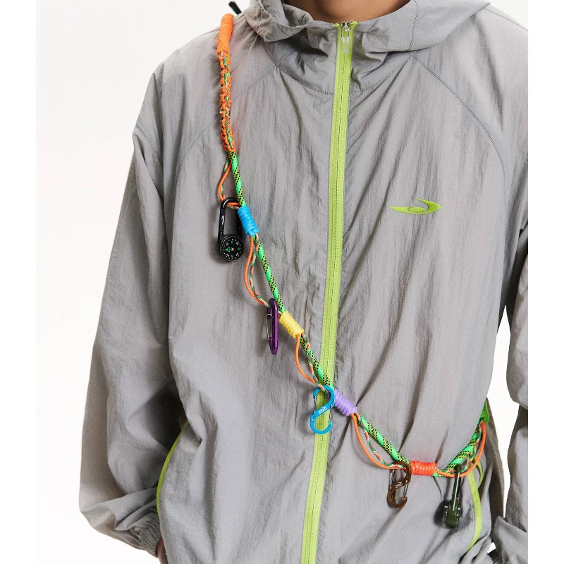 

American retro contrasting color trend design color braided rope summer outdoor with umbrella rope