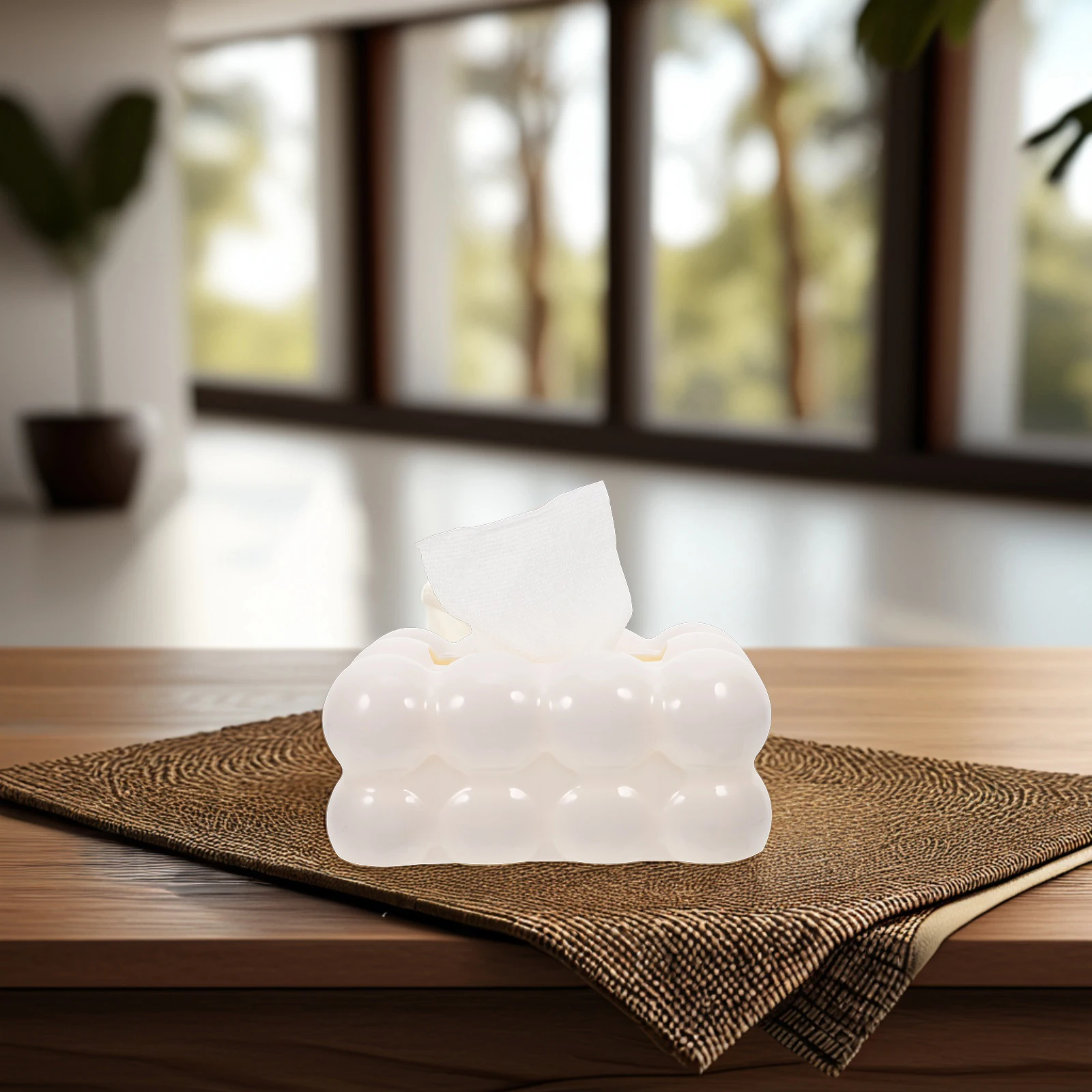 

1pcs Nordic Tissue Box Holder Cloud Shape Plastic Large Capacity Bathroom Desk Room Office Artistic Dispenser Cover