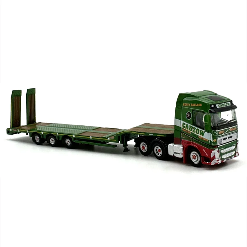 1:148 Scale Diecast Alloy Green FH4 Truck Trailer Toys Cars Model Classic Adult Souvenir Gifts Static Display Desktop Decoration