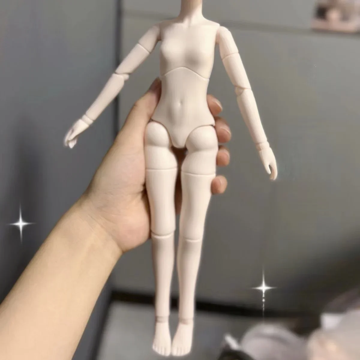 28cm Height Universal Version Body for 1/6 BJD Plastic 30cm Girl Doll Joints Body Accessories for Girls Dress Up Toys