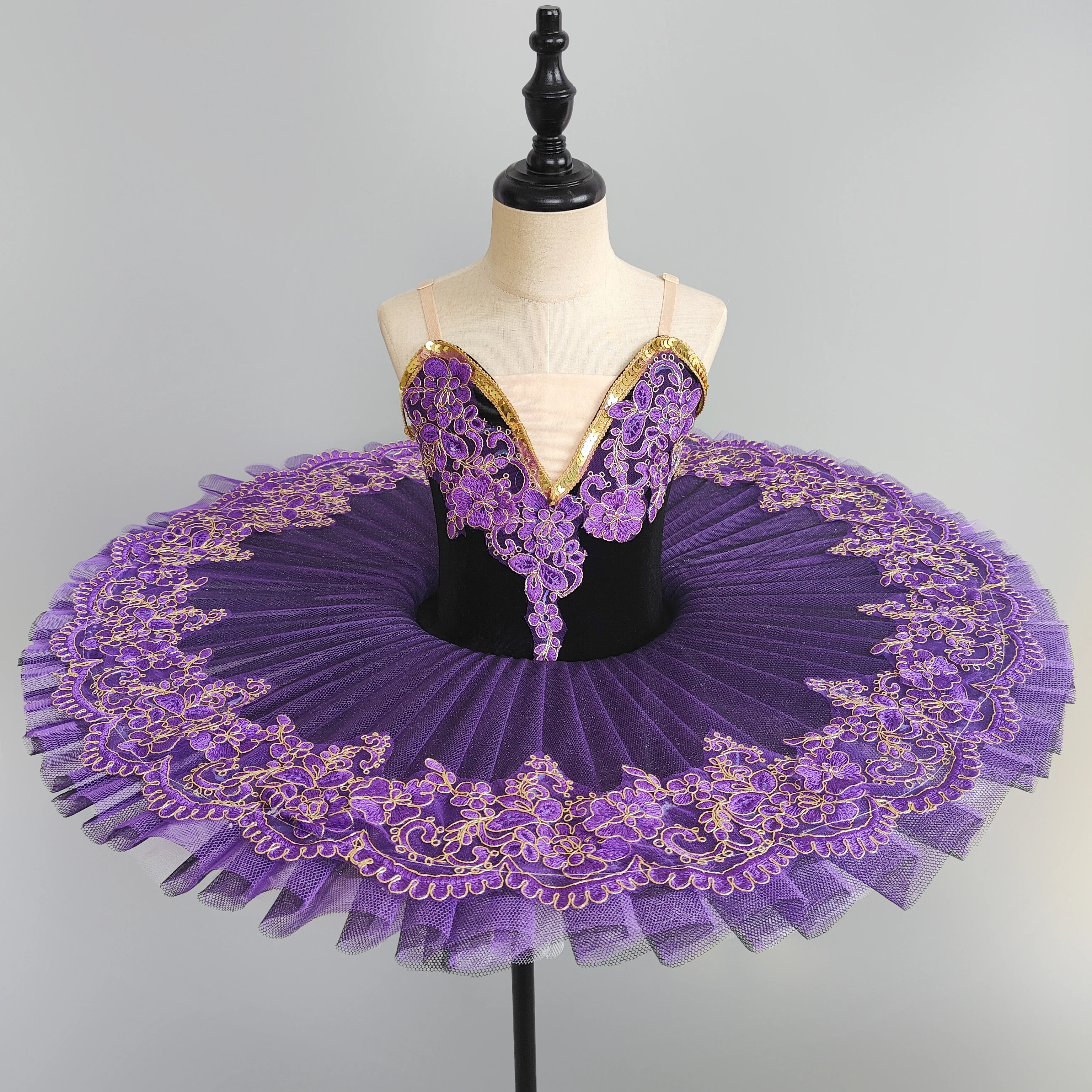 Ballet Skirt Purple Green Professional Ballet Tutu Women Loetard Kids Girls Adults Swan Lake Ballet Costumes Ballerina Dress