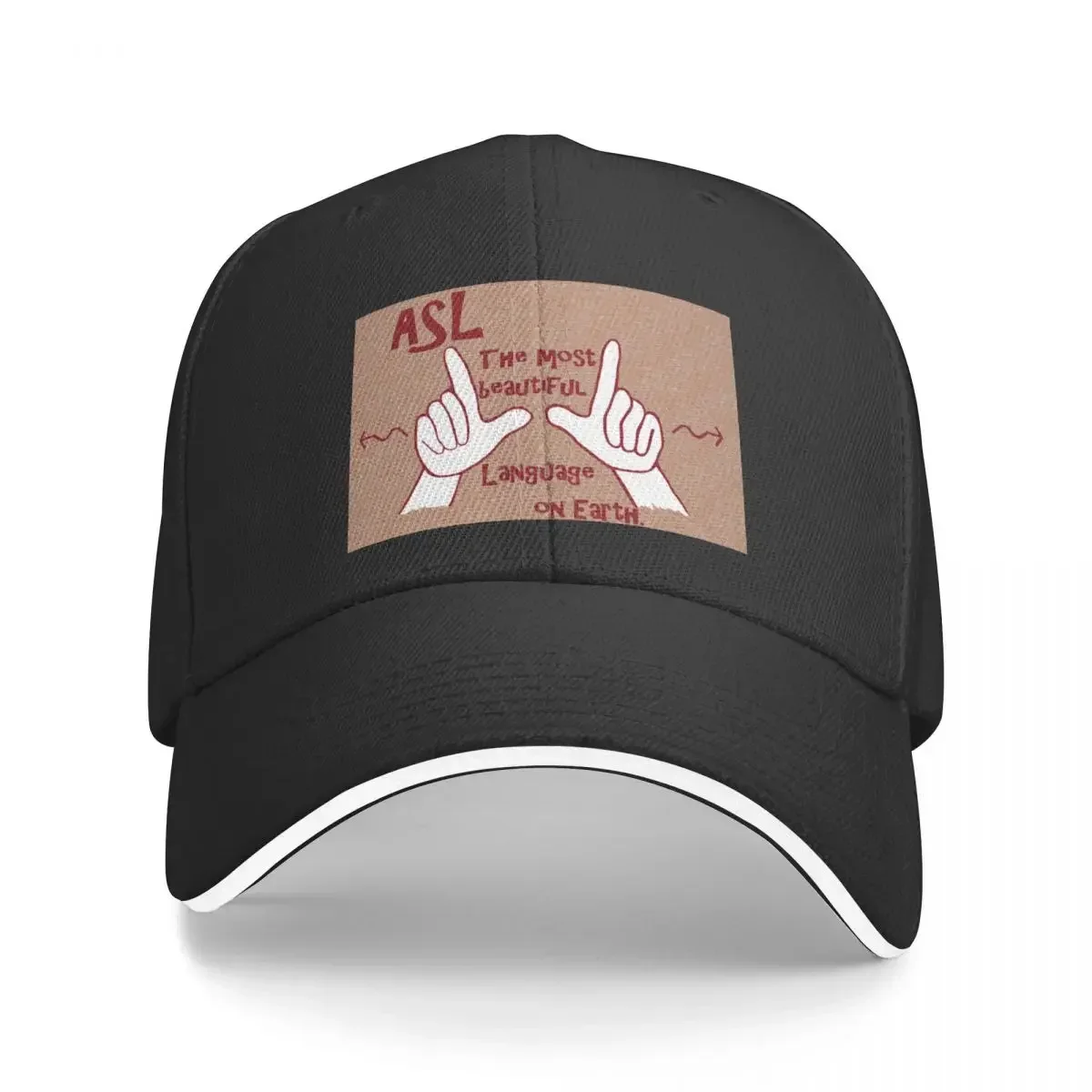 

ASL The Most Beautiful Language Baseball Cap New In Hat Sun Hat For Children New In The Hat Women's Beach Outlet 2025 Men's