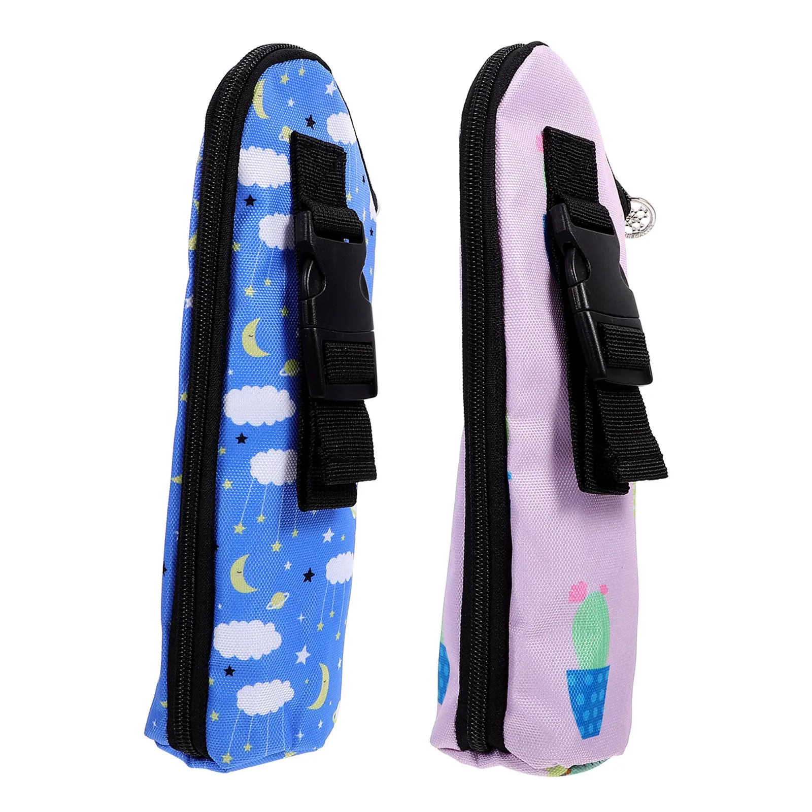 

Набор из 2 термосумок для детских бутылочек с регулируемым ремнем, изолированный чехол для путешествий, вместительный дизайн с отделениями