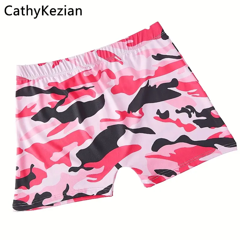 Women Shorts Sleep Bottoms Pajamas Boxers Pink S M L Letter Printing Painted Design Casual Sports Fitness Sleep Soft Breathable