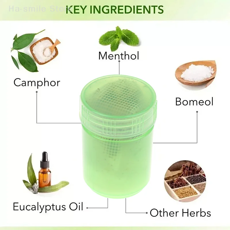 1 Bottle Thailand Hongthai Licorice Mint Nasal Refreshing Anti-fatigue Thai Herbal Medicine Inhalation Nose Care Tools Health