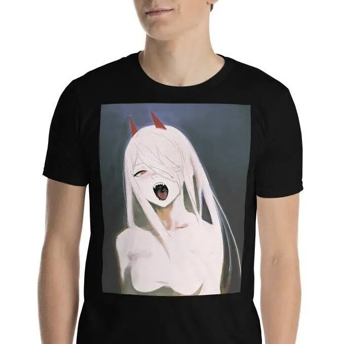 Devil Girl Horns Horror Anime Manga Style Kawaii Harajuku Unisex T-Shirt