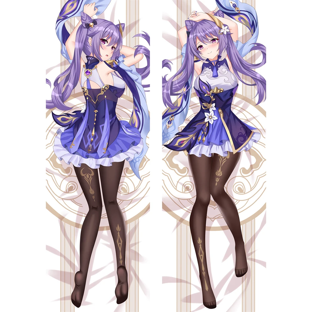 180CM Anime Game Genshin Impact Keqing Dakimakura Cover Otaku Hugging Character Body Pillow Case Fullbody Printed Pillowcase