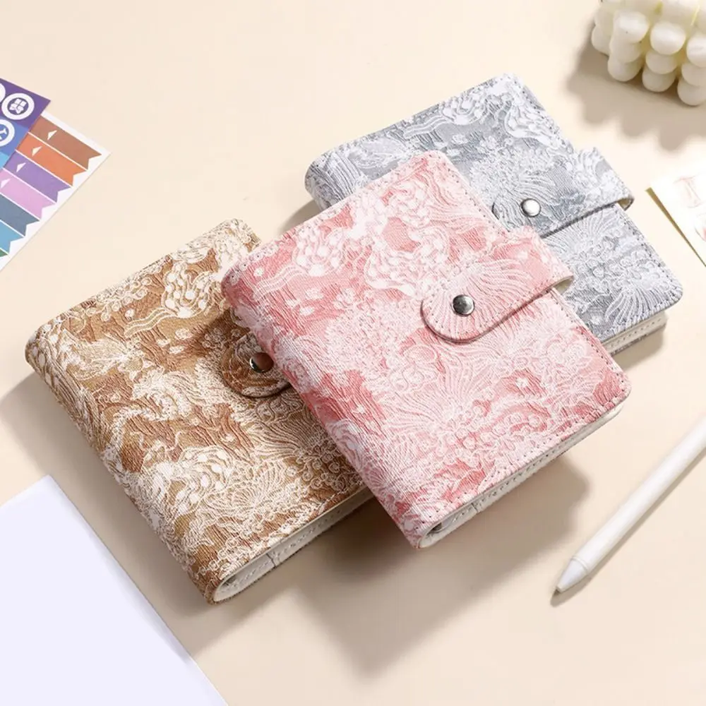 โรงเรียนเครื่องเขียน A5/6/7 หลวมโน้ตบุ๊คแฟชั่นสีสัน Budget Binder Creative ทนทาน Jacquard Hand Book ประหยัดเงิน