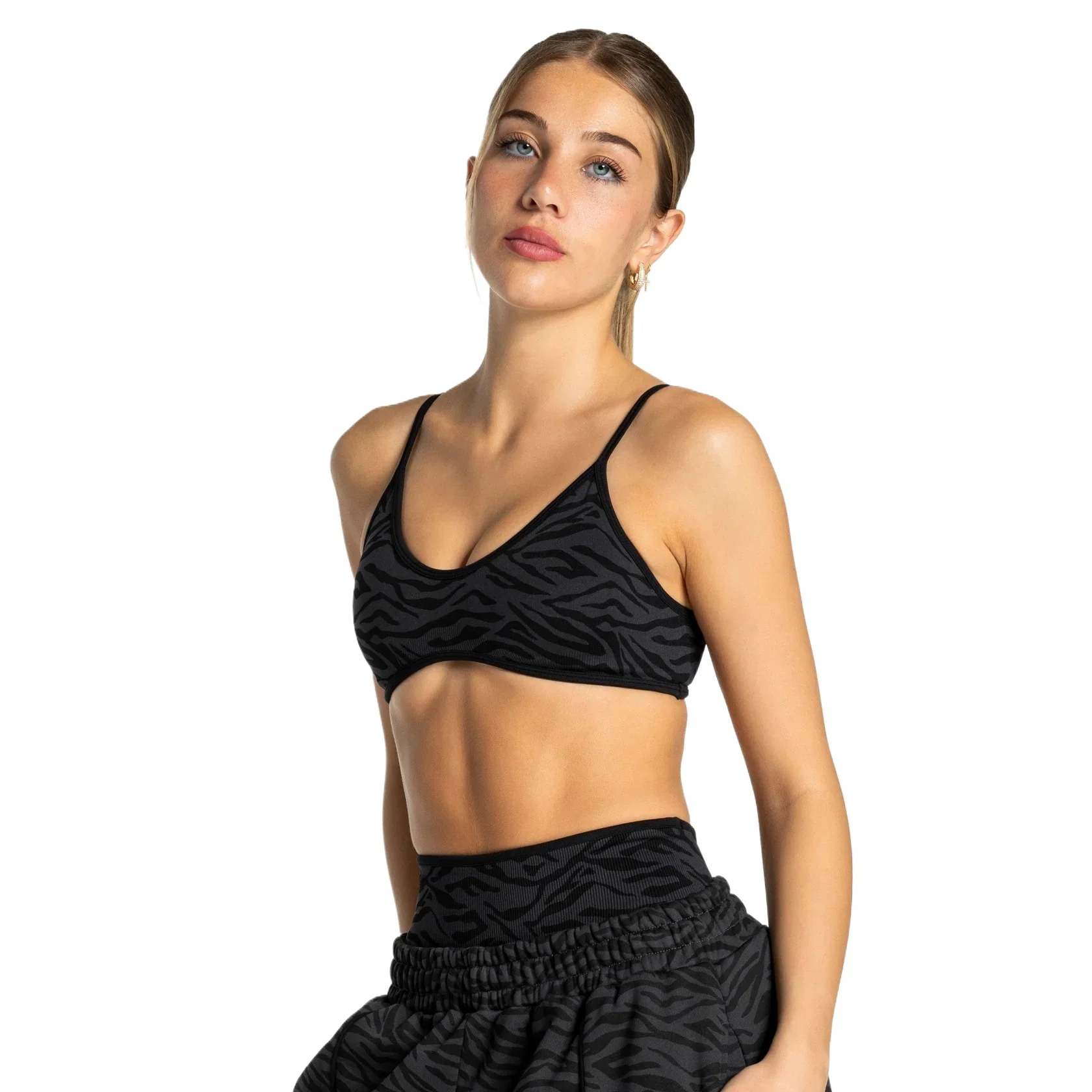 Women's Sports Bra Zebra Contrastline — Seamless