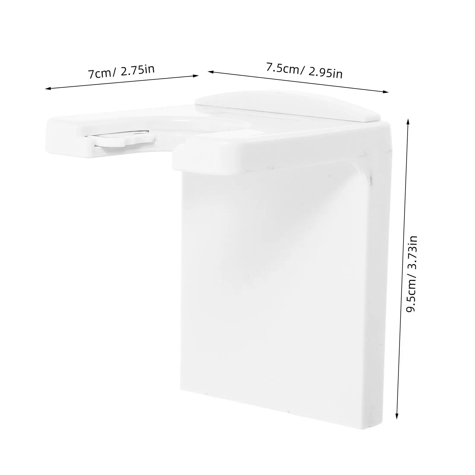 Self Adhesive Hand Gel Dispenser Holder Wall Mount No Drill Space Saving Compact Design for Hospitals Clinics Bedside Hallway