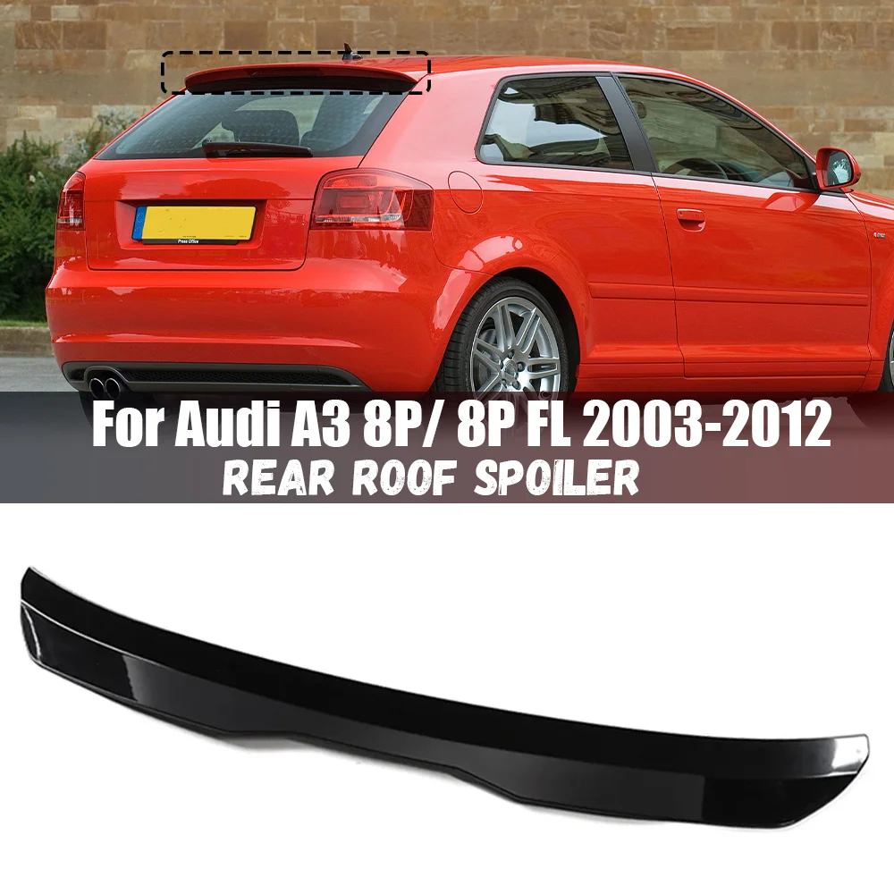 Boot Lip Rear Trunk Roof Spoiler Wing Tuning Accessories For Audi A3 8P/ 8P FL Sportback 2003-2012 Car Styling