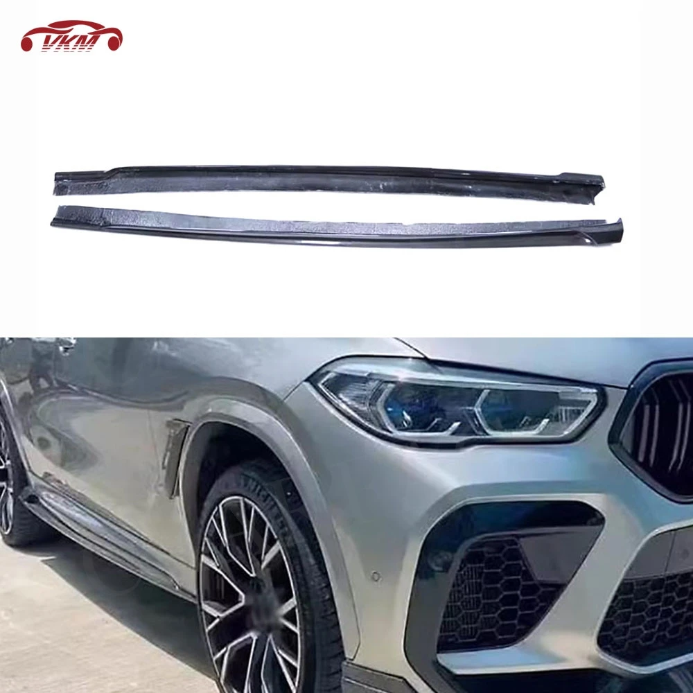 

Side Skirts Aprons Rocker Panel Lip Splitter Extension Carbon Fiber Car Body Kits for BMW F96 X6 2019 -2022 Car Accessories